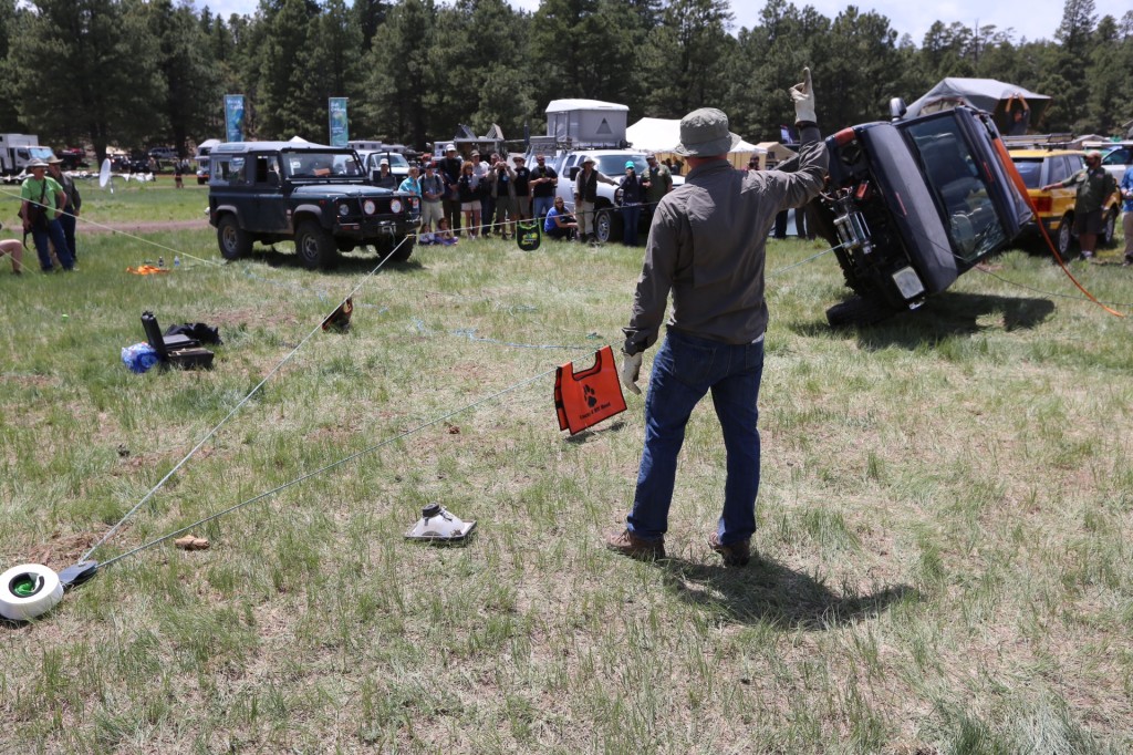 Land Rover show how to self recover your vehicle if you roll.