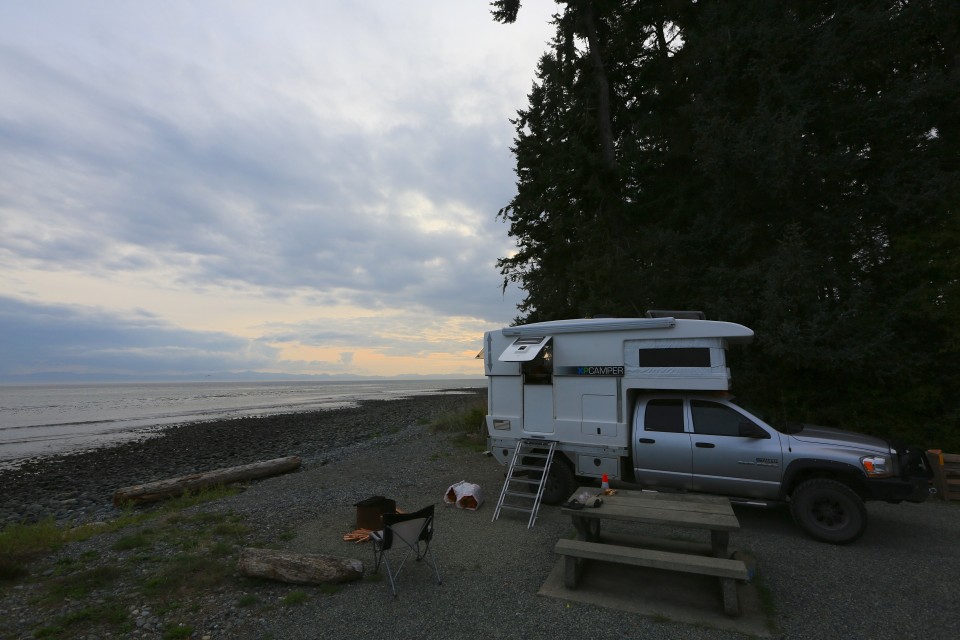 Our camp spot at Jordon River Campground.