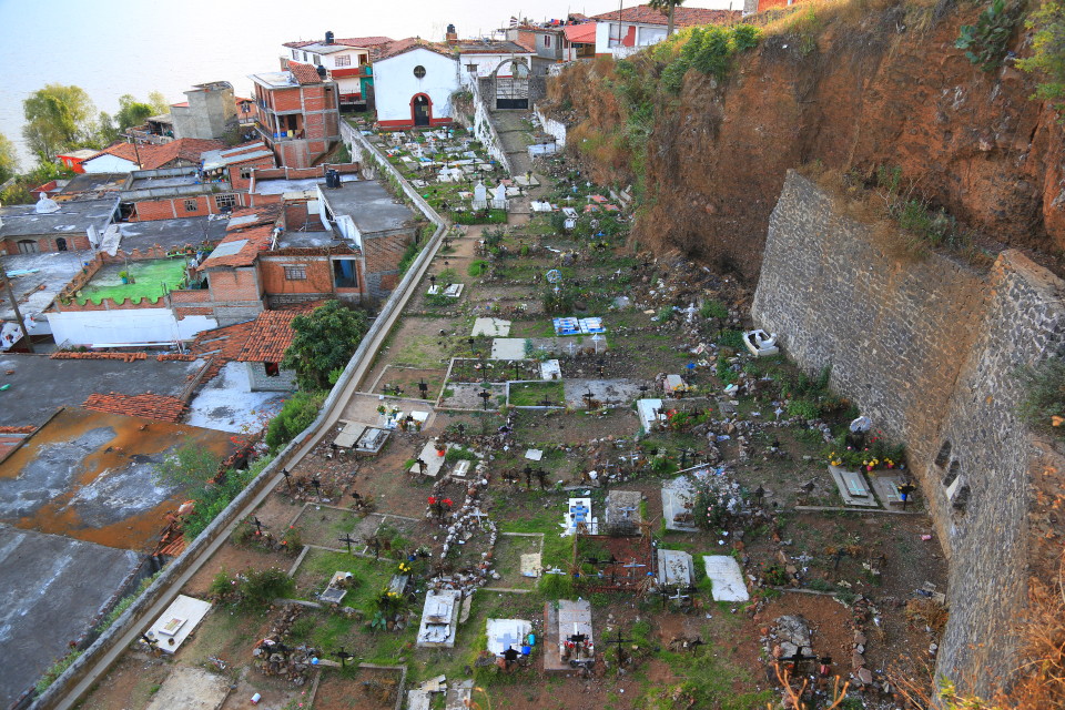 The cemetery where the Day of the Dead celebrations take place.