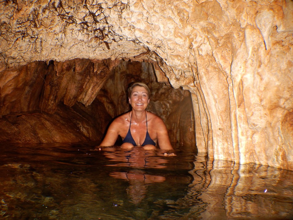 And me in the dark hole. If you would have told me a year ago that I would love swimming in dark underground caves I would have said that you were insane. Now I love it.
