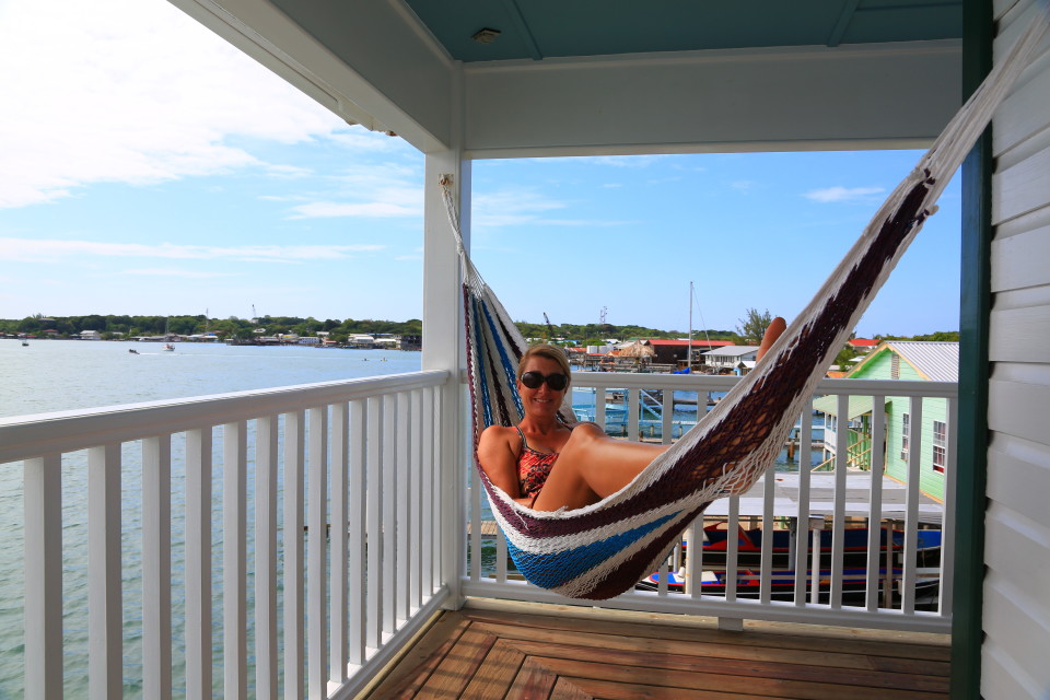 Our personal hammock outside our room.