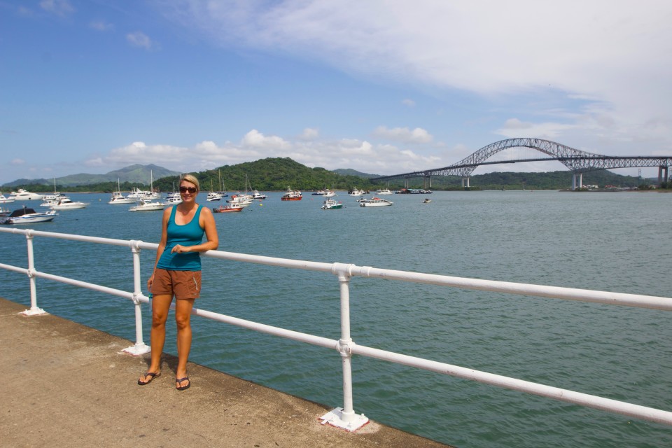 You can also see the bridge of the Americas from this promenade and the part of the Panama canal where the boats exit into the Pacific. 