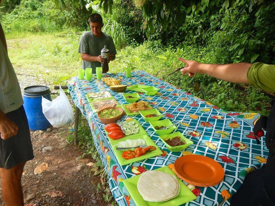 We had a great lunch prepared for us by our guide.