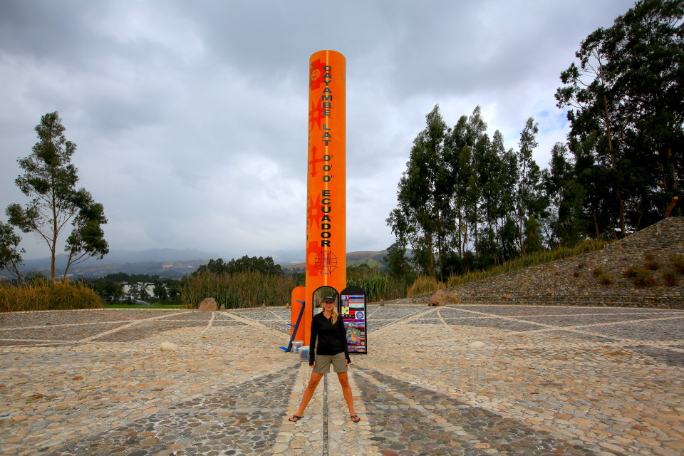 Could not resist the cheesy shot of having a foot in both hemispheres. 
