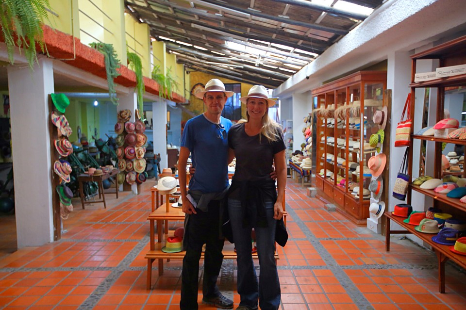 Our quest to find panama hats complete, we left the shop with big smiles and slightly lighter wallets!